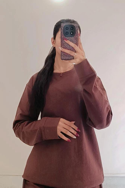 Brown Winter Track Suit