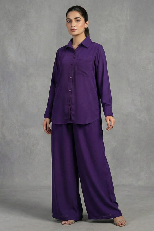 Purple Plain Cord-Set