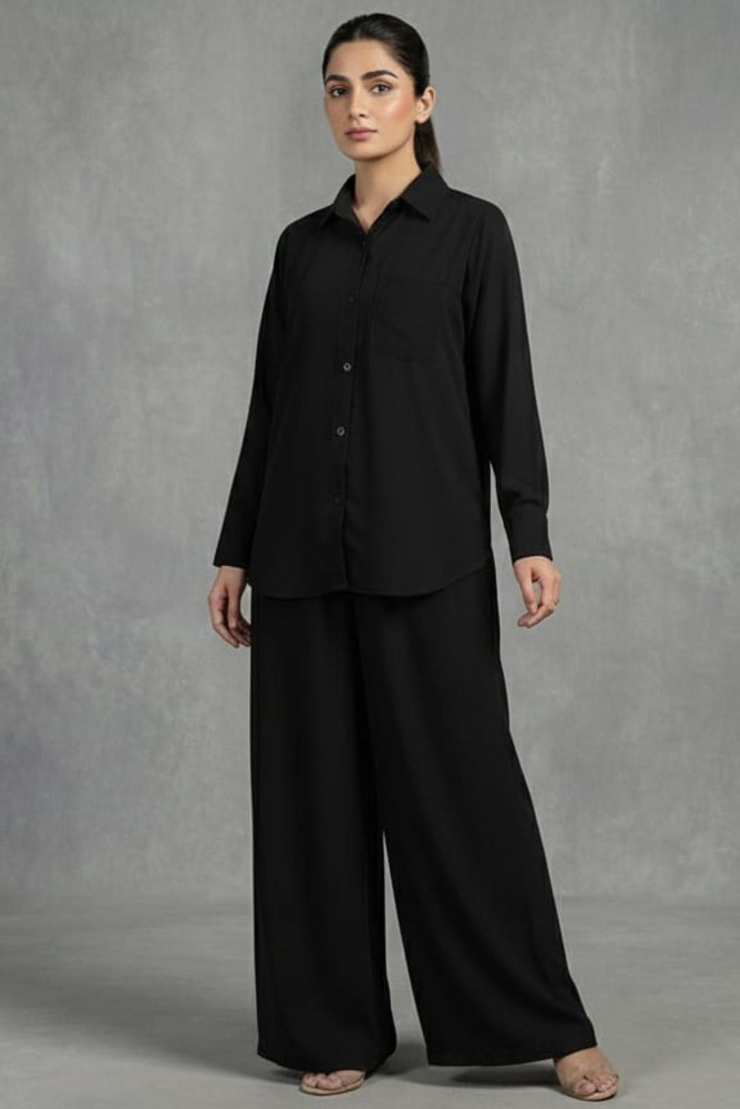 Black Plain Cord-Set