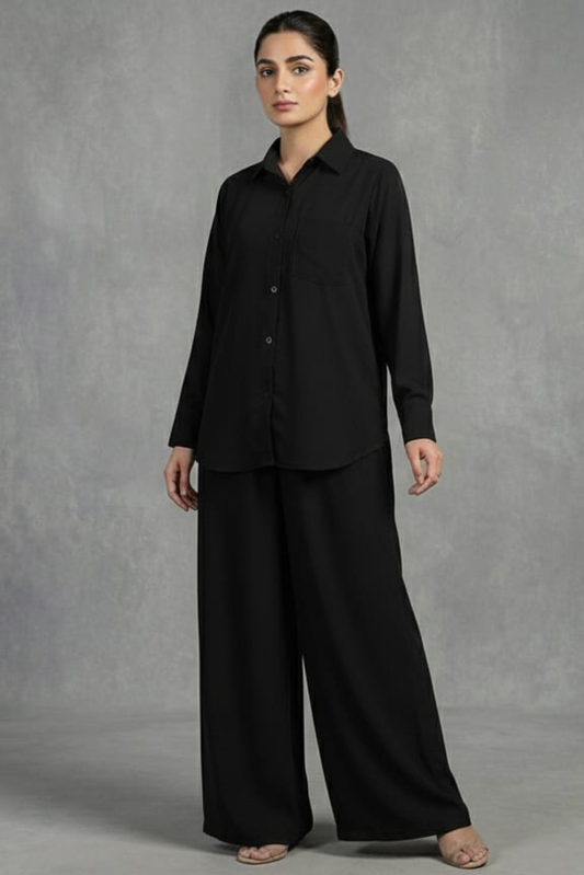 Black Plain Cord-Set