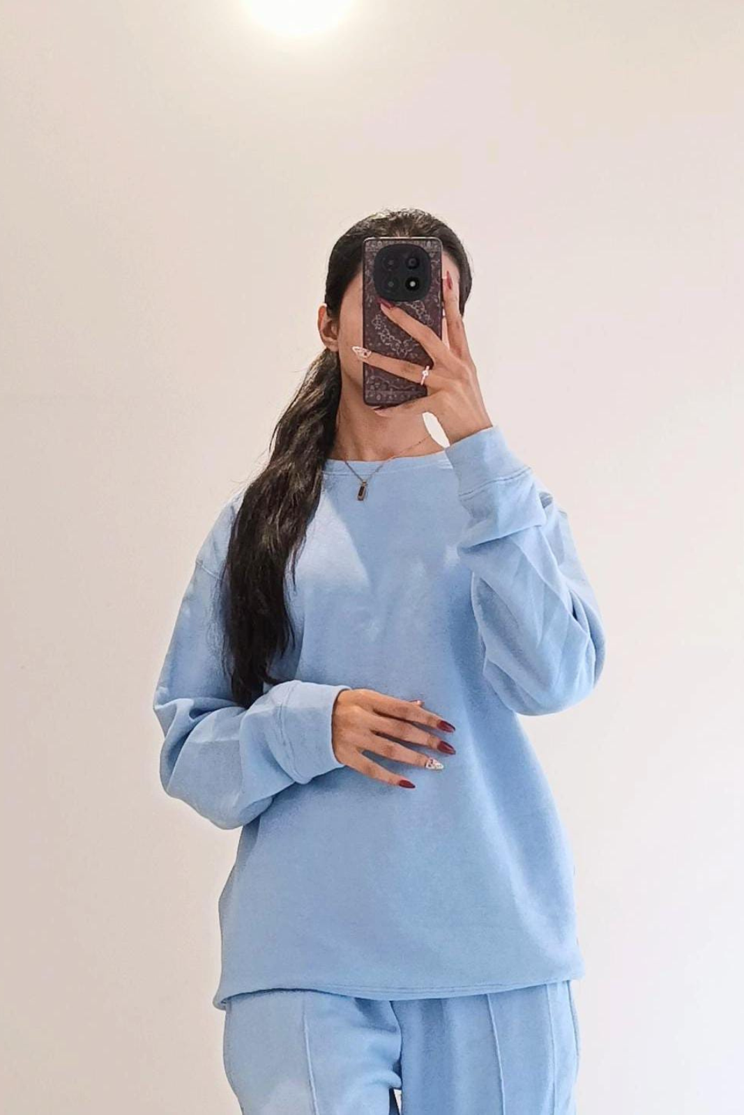 Dusty Blue Winter Track Suit