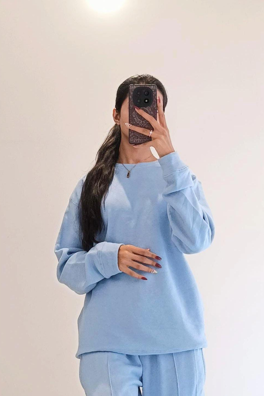 Dusty Blue Winter Track Suit
