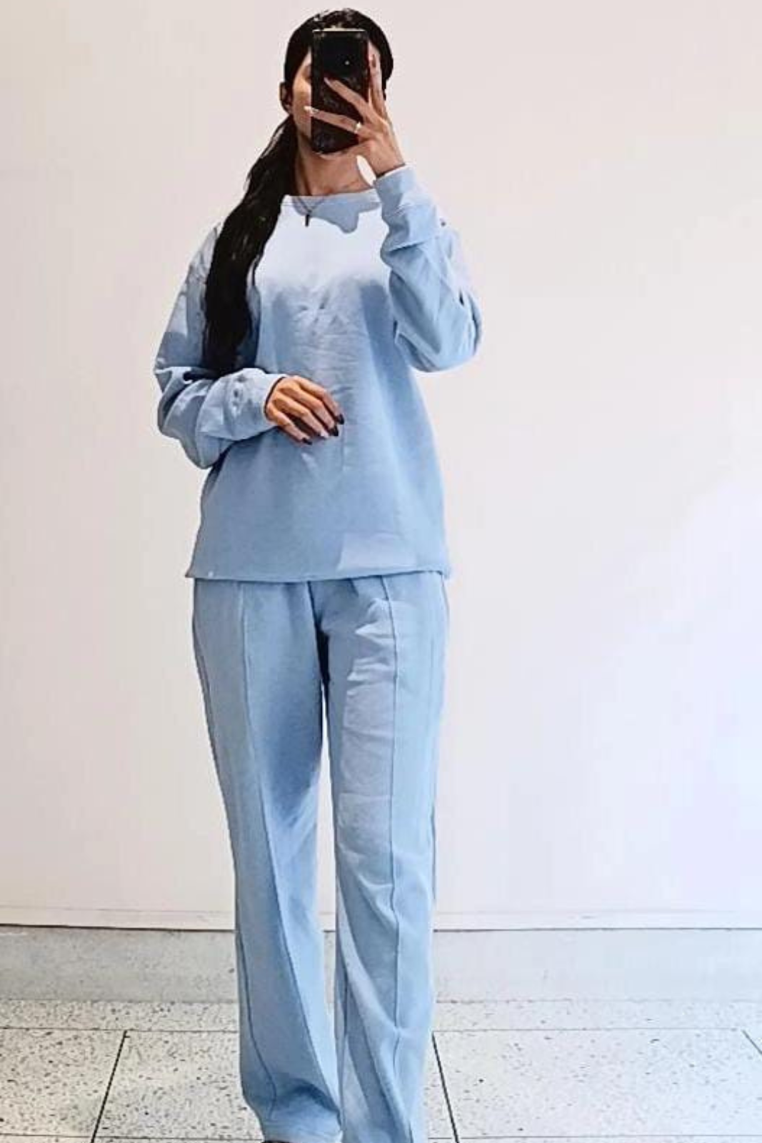 Dusty Blue Winter Track Suit