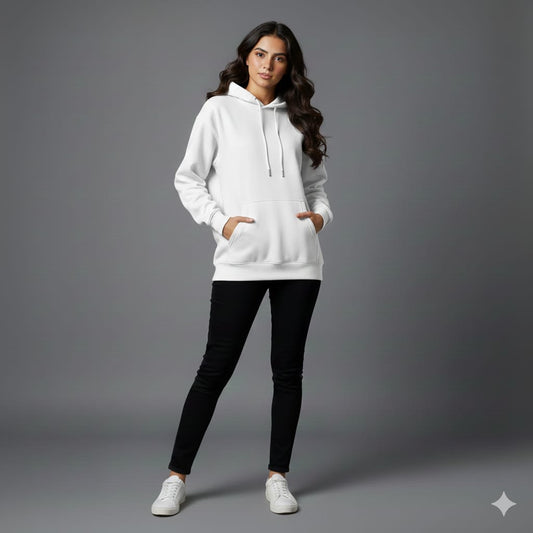 White Plain Hoodie
