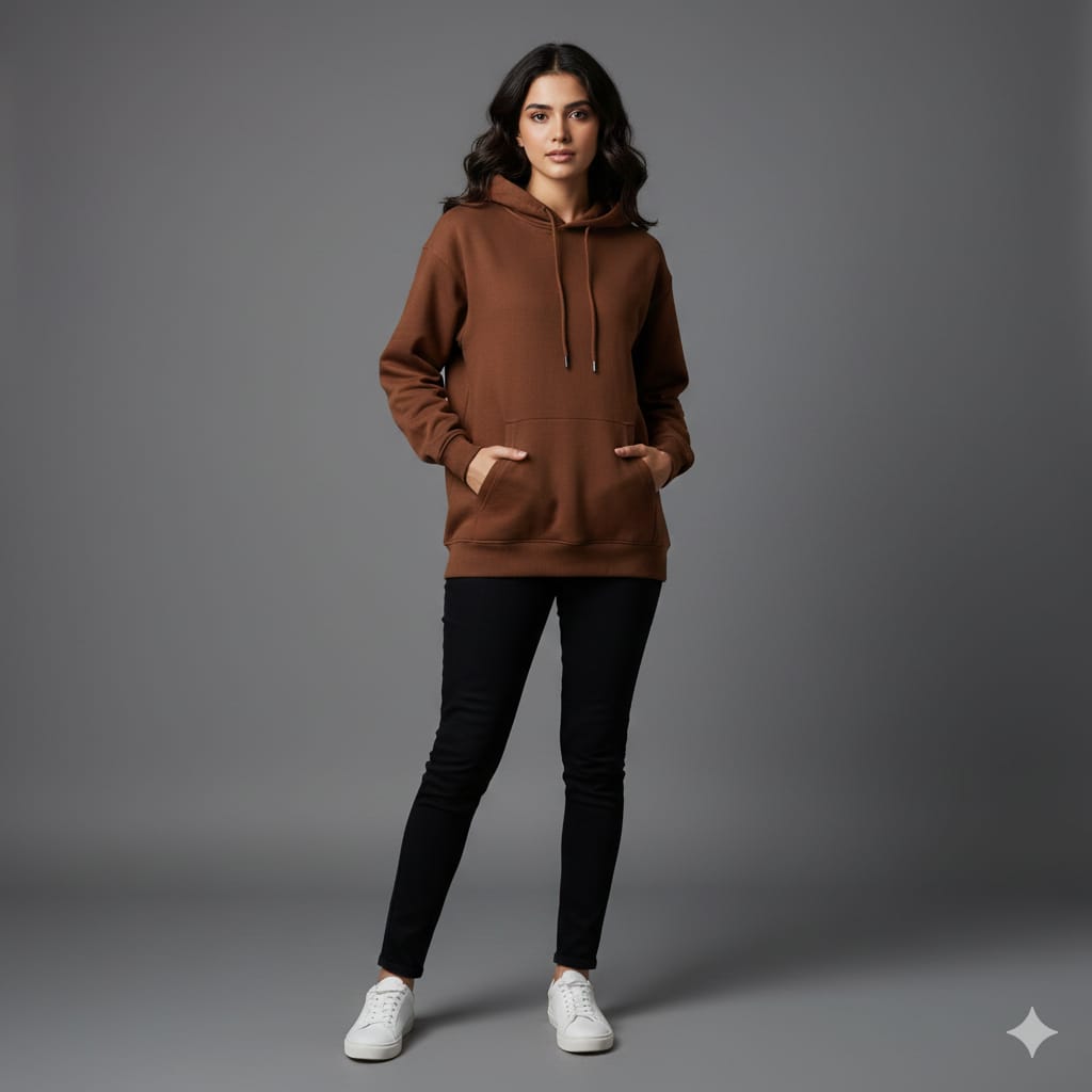 Maroon Plain Hoodie
